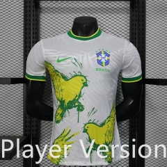 Player Special Version 25-26 Brazil White Thailand Soccer Jersey AAA-888