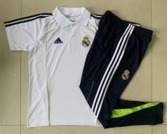 Retro Version 2025-2026 Real Madrid White Thailand Polo Uniform-815