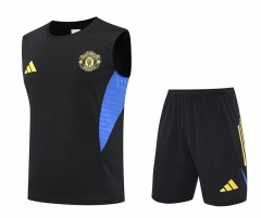 2025-2026 Manchester United Black Vest Thailand Soccer Uniform-4627