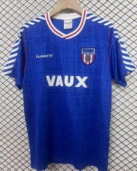 (S-4XL) Retro Version 1991 Sunderland AFC Away Blue Thailand Soccer Jersey AAA-2044