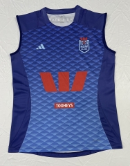 2025 New South Wales BluesDark Blue Thailand Rugby Vest Shirt