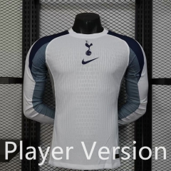 Player Version 2025-26 Tottenham Hotspur Home White LS Thailand Soccer Uniform-888