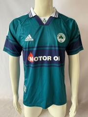 Retro Version 99-00 Panathinaikos F.C. Home Green Thailand Soccer Jersey AAA-503