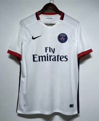 Retro Version 15-16 Paris Away White Thailand Soccer Jersey AAA-7209