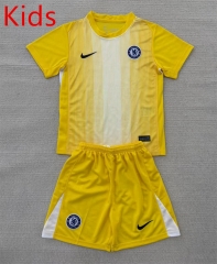 25-26 Chelsea Goalkeeper Yellow Kid/Youth Soccer Uniform-AY