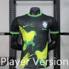 Player Special Version 25-26 Brazil Black&Yellow Thailand Soccer Jersey AAA-888
