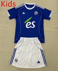 25-26 RC Strasbourg Home Blue Kids/Youth Soccer Uniform-AY