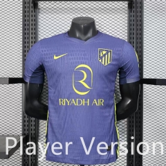 Player Version 25-26 Club Atlético Madrid Away Blue Thailand Soccer Jersey AAA-888
