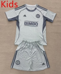 2025-2026 Philadelphia Union Grey Training Kids/Youth Soccer Uniform-AY