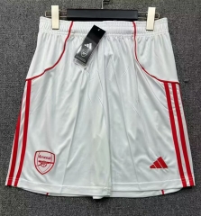 25-26 Arsenal Home White Thailand Soccer Shorts