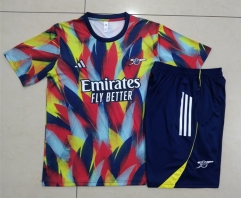 2025-2026 Arsenal Color Short-sleeved Thailand Soccer Tracksuit-815