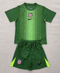 2025-2026 USA Goalkeeper Green Soccer Unifrom-AY