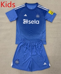 25-26 Newcastle United Goalkeeper Blue Kids/Youth Soccer Uniform-AY