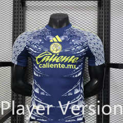 Player Version 2025-2026 Club America Away Blue Thailand Soccer Jersey AAA-888