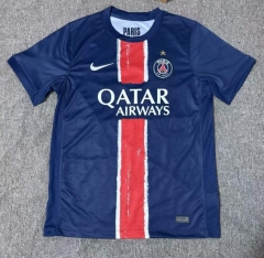 (S-4XL) With Patches 2024-2025 One Stars Paris Home Royal Blue #25 champions Thailand Soccer Jersey AAA-403