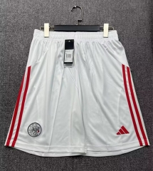 25-26 Ajax Home White Thailand Soccer Shorts