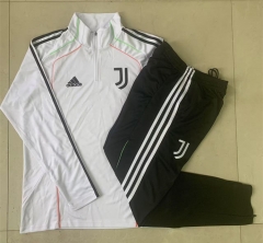 25-26 Juventus White Thailand Soccer Tracksuit Uniform-815
