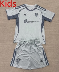 2025-2026 Real Salt Lake Grey Training  Kids/Youth Soccer Uniform-AY
