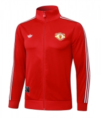 2025-2026 Retro Version Manchester United Red Thailand Soccer Jacket -815