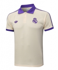 2025-2026 Retro Version Real Madrid Apricot Thailand Polo -815