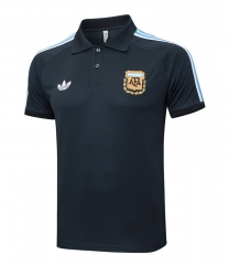 Retro Version 25-26 Argentina Dark Gray Thailand Polo-815