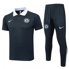 25-26  Chelsea Deep Grey Thailand Polo Uniform -815