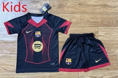 2025-2026 Barcelona Black  Kids/Youth  Soccer Uniform-709