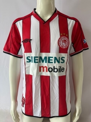 Retro Version 02-03 Olympiacos F.C. Home Red&White Thailand Soccer Jersey AAA-503