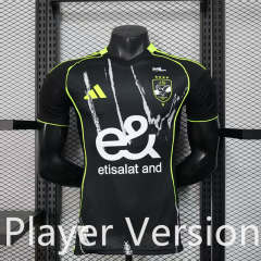 Player Version 25-26 Al Ahly SC Away Black Thailand Soccer Jersey AAA-888