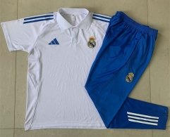 2025-2026 Real Madrid White Thailand Polo Uniform-815