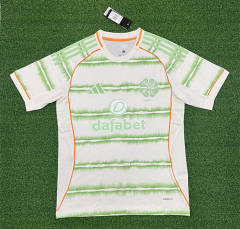 (S-4XL) 25-26 Celtic 2nd Away White&Green Thailand Soccer jersey AAA-403