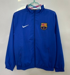 25-26 Barcelona Double-sided Embroidered Training Soccer Trench Coat-0255