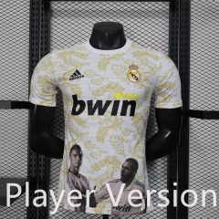 Player Version 25-26 Special Edition Real Madrid Yellow&White Thailand Soccer Jersey-888