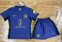 2025-26 Atlético Madrid Away Blue Soccer Uniform-709