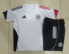 2025-2026 Ajax White Short-sleeve Soccer Tracksuit Uniform-815