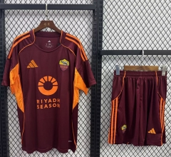 2025-2026 Roma Home Red Soccer Uniform-7209