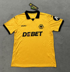 (S-4XL) 2025-2026 Wolverhampton Wanderers Home Yellow Thailand Soccer Jersey AAA-4506