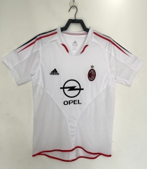 Retro Version 04-05 AC Milan Away White Thailand Soccer Jersey AAA-811