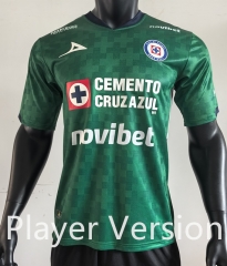 Player Version 25-26 Cruz Azul Goalkeeper Home Green Thailand Soccer Jersey AAA-4952