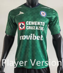 Player Version 25-26 Cruz Azul Goalkeeper Home Green Thailand Soccer Jersey AAA-4952