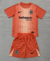 2025-26 Inter Milan Goalkeeper Orange Soccer Uniform-AY