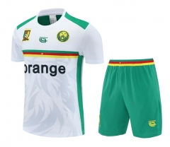 25-26 Cameroon White Short-sleeve Thailand Soccer Uniform AAA-4627