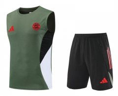 25-26 Bayern München Army Green Thailand Vest Soccer Jersey Uniform AAA-4627