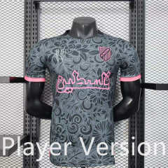 Player Version 2025-2026 Palestine Black Thailand Soccer Jersey AAA-888