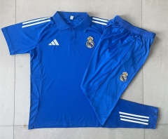 2025-2026 Real Madrid Lake Blue Thailand Polo Uniform-815
