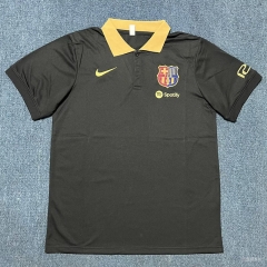 25-26 Barcelona Black Thailand Soccer Training Jersey AAA-8430