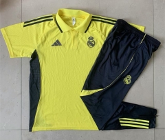 2025-2026 Real Madrid Yellow Thailand Polo Uniform-815