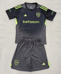 2025-2026 Boca Juniors Goalkeeper Black&Grey Soccer Uniform-AY