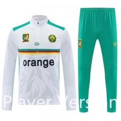 Player Version 2025-2026 Cameroon White Thailand Soccer Tracksuit-7411
