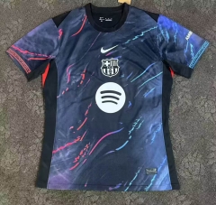 (S-4XL) 25-26 Starry Sky Pattern Barcelona Black Thailand Soccer Jersey AAA-2483